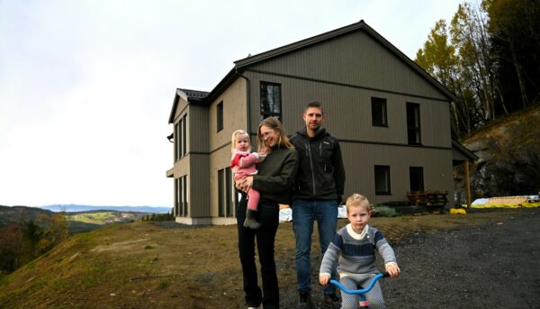 Familien ute